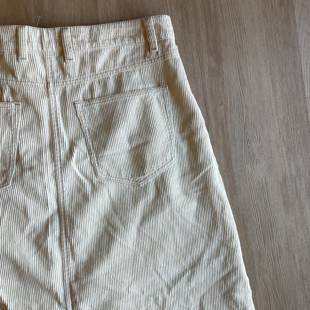 WE THE FREE COME AS YOU ARE CORDUROY MAXI SKIRT SIZE 12 MSRP $128.00 NWOT cream - Picture 10 of 15